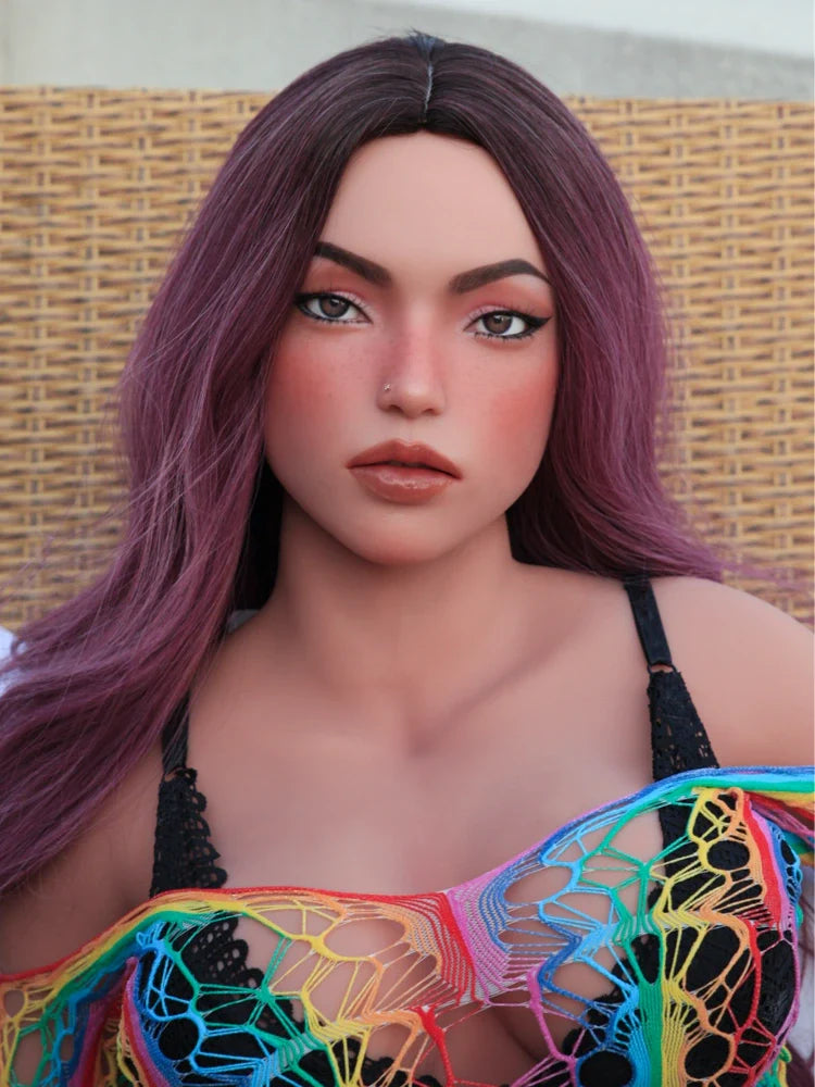 F1514-155cm(5ft1)-38kg E Cup Ginny MILF Silicone Head life size realistic sex doll |Climax Doll Pro
