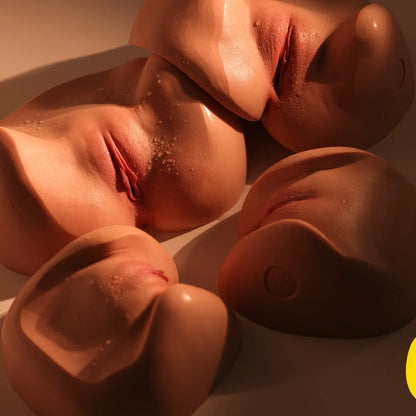 P414 (13.9lb) S2 Silicone Realistic Pocket Pussy Male Masturbator Fake Vagina Sex Toy