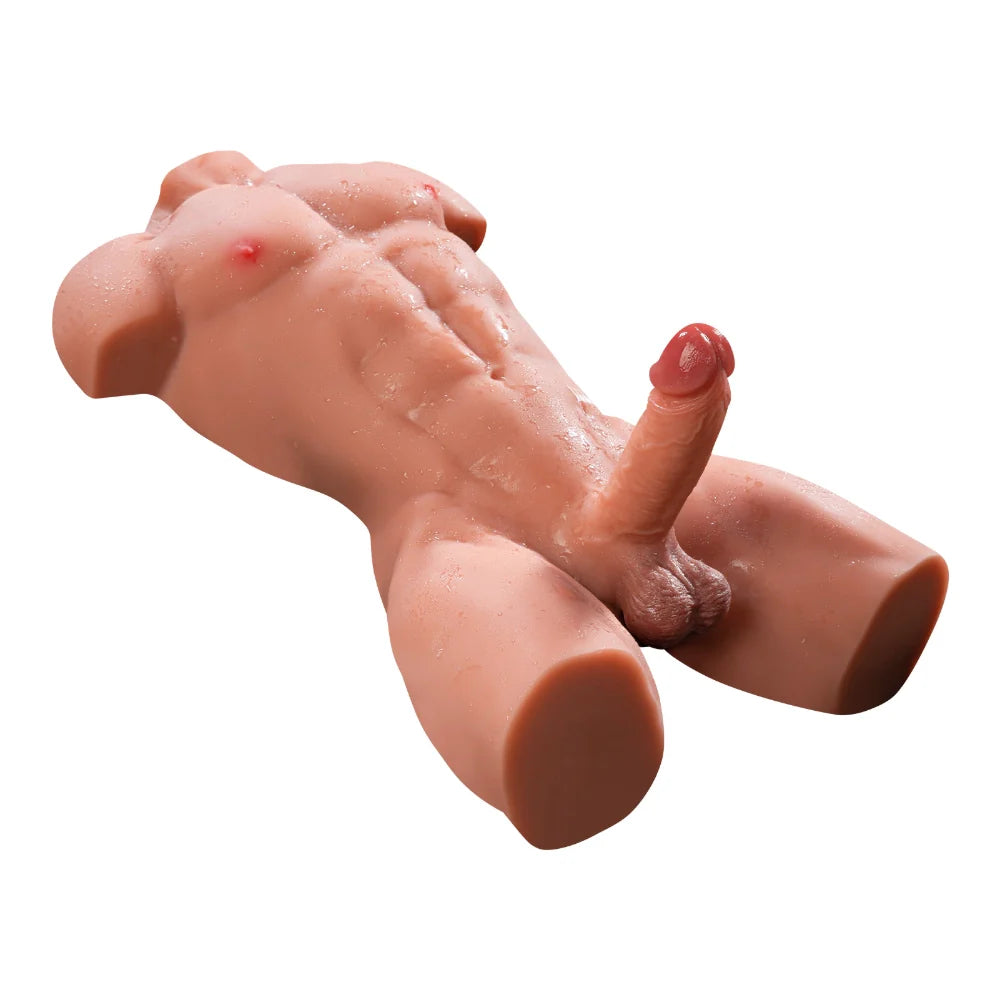 T402-34.61lb/61cm-6.29? Dildo Electric Stretchable Vibrating Male Sex Doll Torso Adult Toys For Female