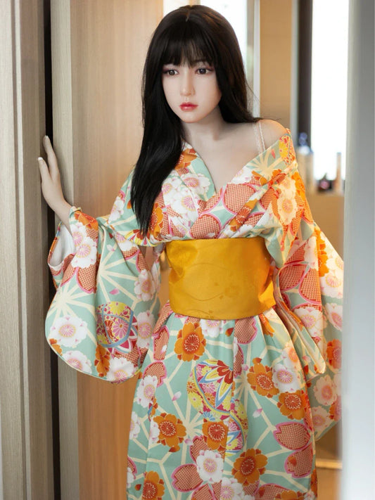F3470-158cm(5ft2)-33kg E Cup Japanese Medium breast Silicone Head Sex Doll | Aibei Doll