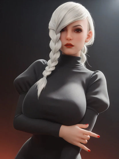 F4496- 162cm(5.3ft)-47kg  H Cup Anime Silicone Head Sex Doll?6YE